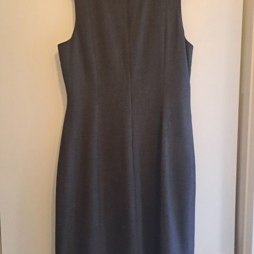 Calvin Klein dress gray size 12 like new with V-neck and ruffle