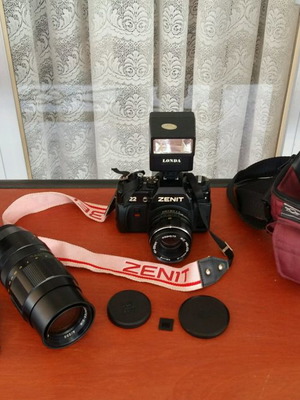 Zenit camera used, fully equipped from the 90s decade