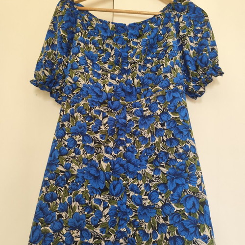 Floral dress blue electric size XXXL used