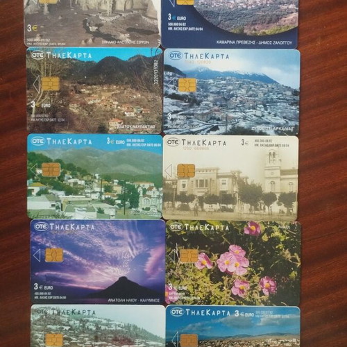 Greek Telecards pack of 34, like new, year 2002