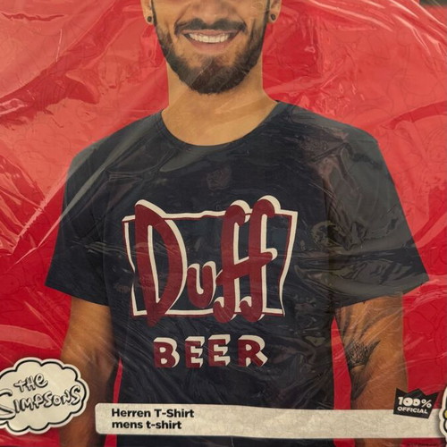 Duff Beer T-shirt new, 100% cotton, sizes M and L