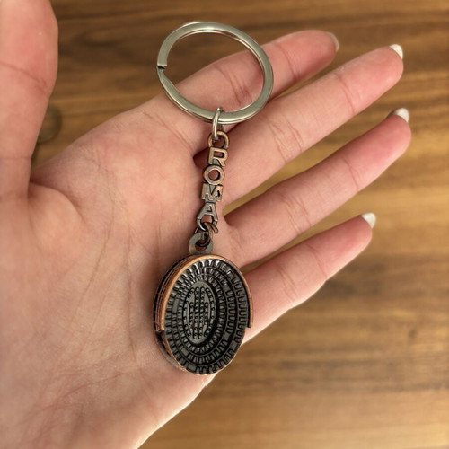 Keychains from Paris and Rome new, brown