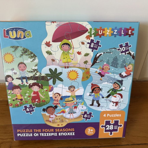 Luna Puzzle The Four Seasons 28 Pieces like new