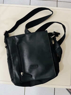 Crossbody bag black, like new, approx. 25x25 cm