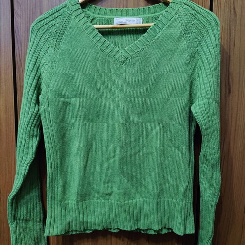 Zara women's knitted sweater green like new, size L