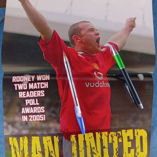 Match Football Magazine issue 13-26/12/2006 like new with Rooney poster