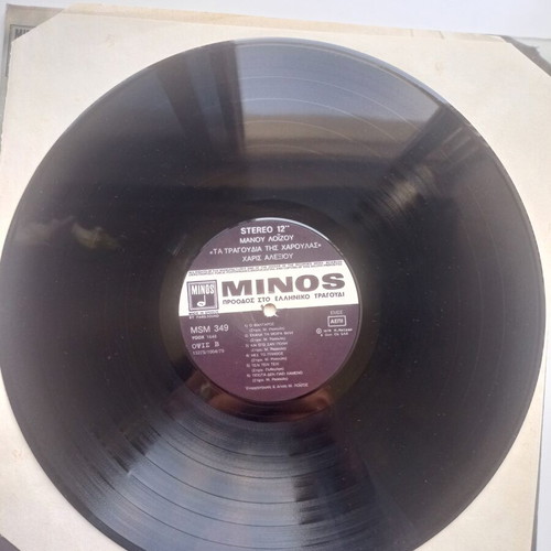 Manos Loizos Ta Tragoudia Tis Haroulas vinyl like new, entechno