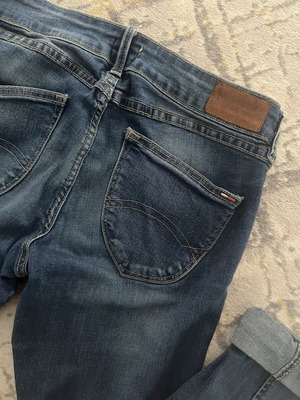 Tommy Hilfiger jeans like new, size S/M, blue stretch denim