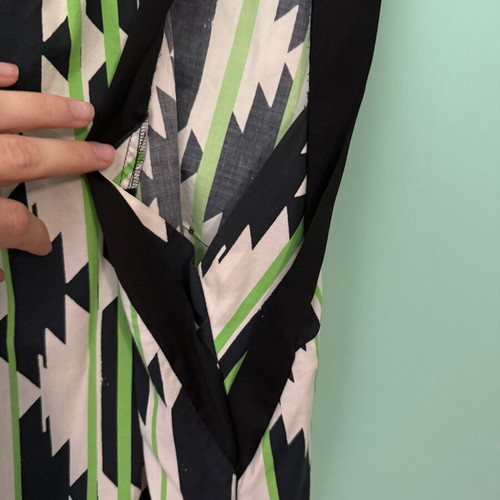 CNC Costume National sleeveless dress with belt like new, geometric print