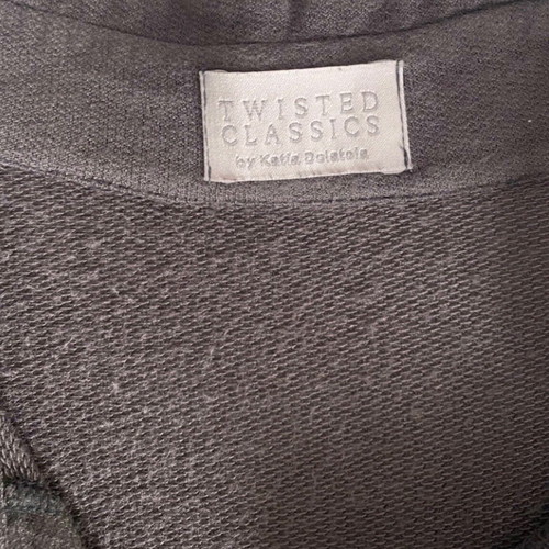 Twisted Classics blouse romantic used, gray, size Medium
