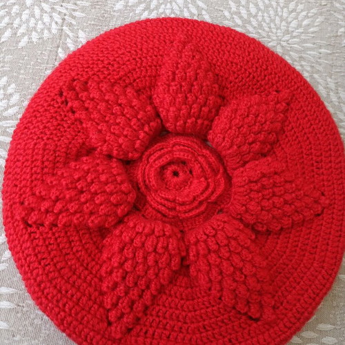 Handmade pillows pair, pure virgin wool, 38 cm diameter