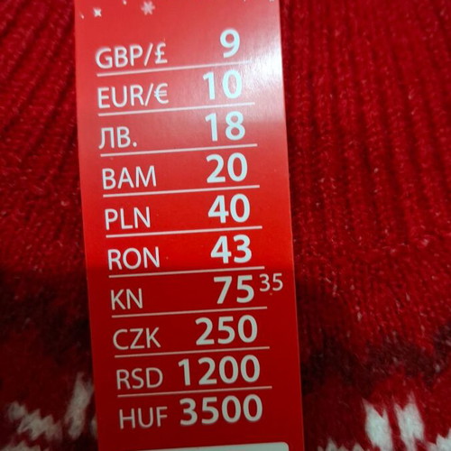 Christmas sweater new for 11 years old, red and white, size 146 cm