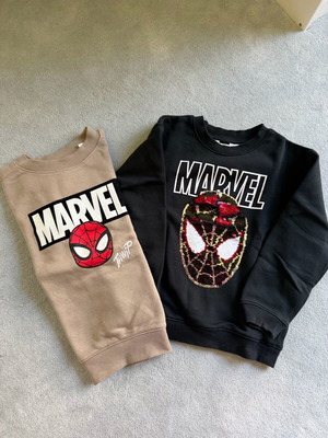 Spiderman kids sweatshirts H&M 4-6 years, pack of 2 like new