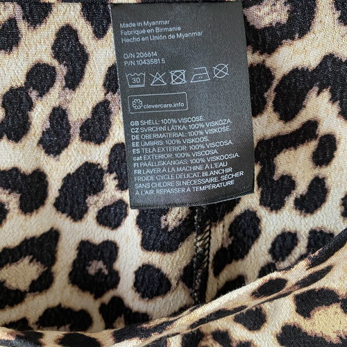 H&M Midi Skirt Animal Print New, Size S