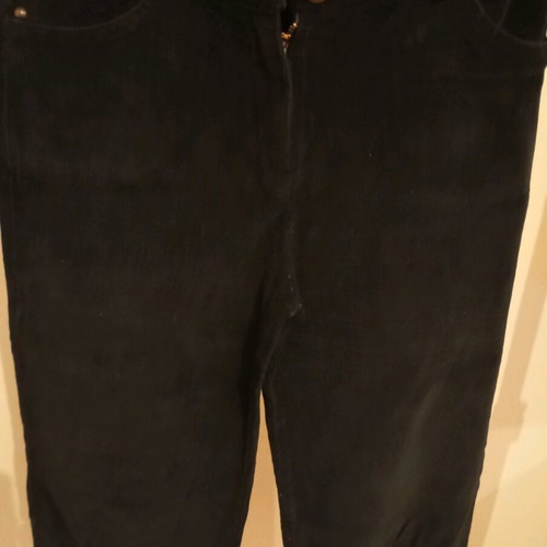 Absolute vintage black corduroy pants with knee buttons used size 2