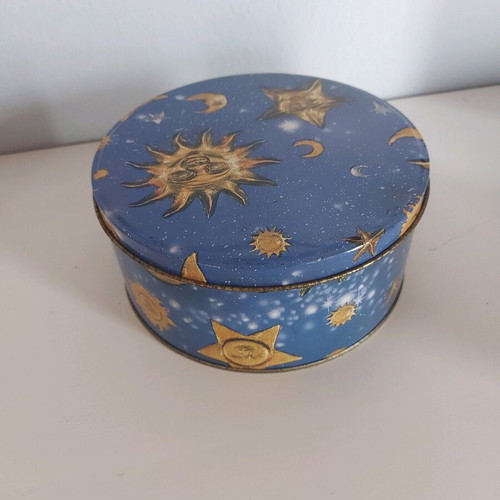 Round tin boxes used, set of 3 pieces