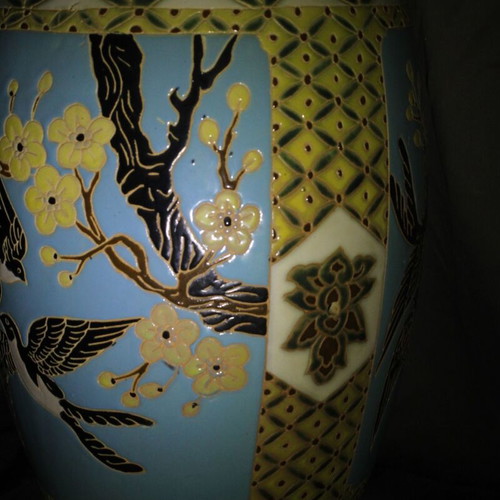 Antique porcelain garden stool, new