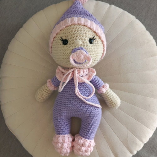 Baby handmade knitted toy new, 28 cm