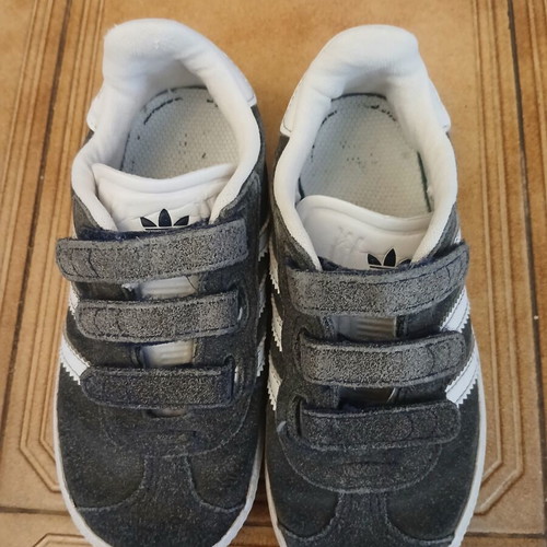 Nike and Adidas Gazelle sneakers used, boys' sizes 27 and 28.5