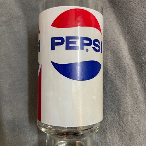 Pepsicola 70s glass used, 335 ml, made in USA