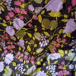Cotton satin fabric floral like new, 0.80m x 5.70m