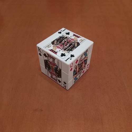 Rubik's Cubes new, set of 3 with world map, playing cards, chemical elements