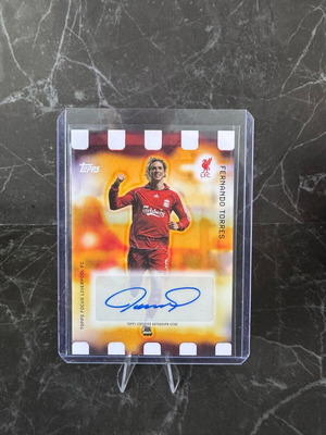 Topps Liverpool Focus Fernando Torres Golden Hour Auto Case Hit like new