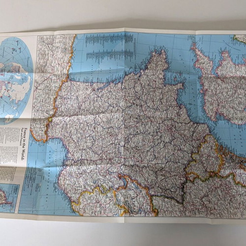 National Geographic Historical France Evolution of a Nation map used, 1989