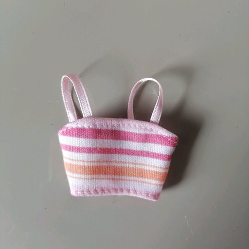 Barbie top used, striped and short