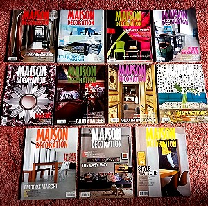Περιοδικά Maison & Decoration ( 11 τεύχη )