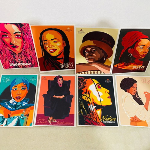 Reggae Art postcards The Queens of Reggae set of 8 new