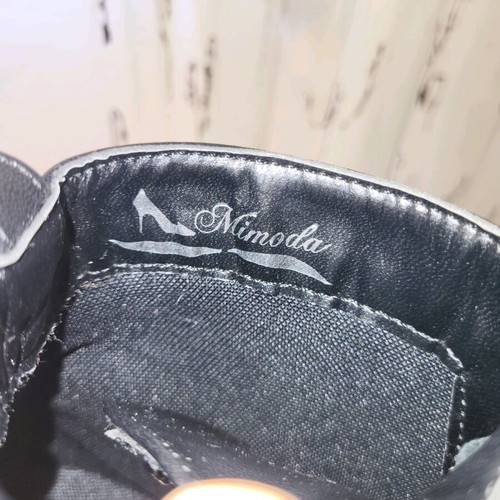 Μπότες Mimoda No. 39 μεταχειρισμένες, μαύρες με τακούνι
