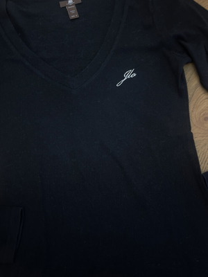 JLo black cotton t-shirt like new, size S