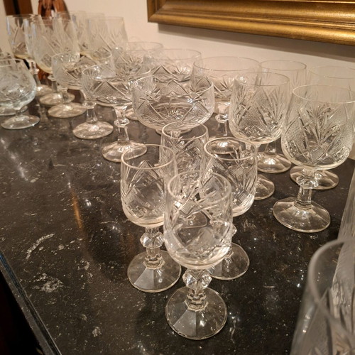 Bohemian Crystal Glass Set of 6 Types like new
