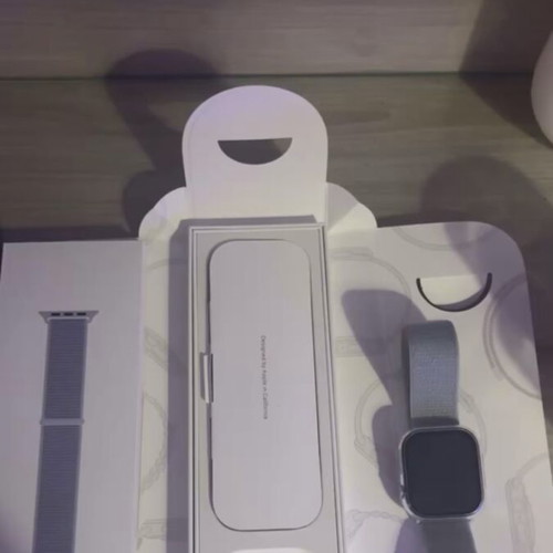 Apple Watch 10 46mm with baby blue strap, new