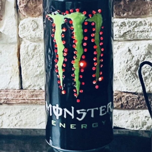 Monster LED light can with IR remote and color change