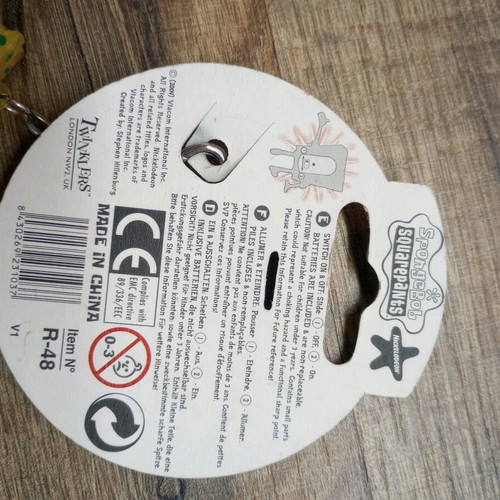 SpongeBob Bag tag new vintage charm for bag or keys
