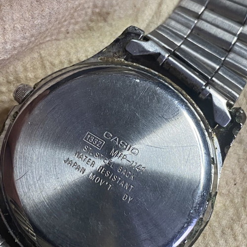 Casio men's wristwatch used, silver
