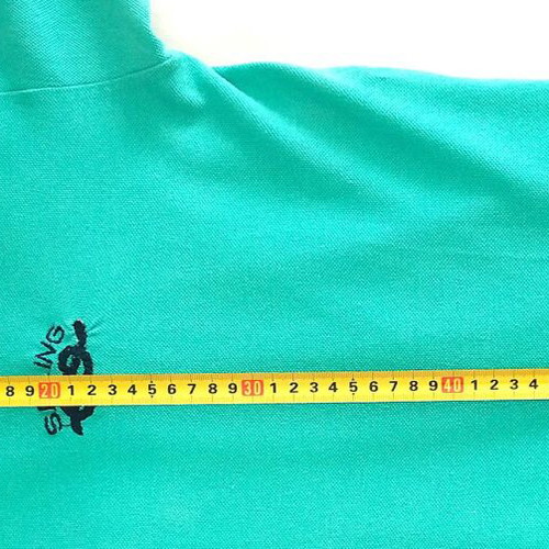 Short-sleeve t-shirt used, cotton turquoise, size Large