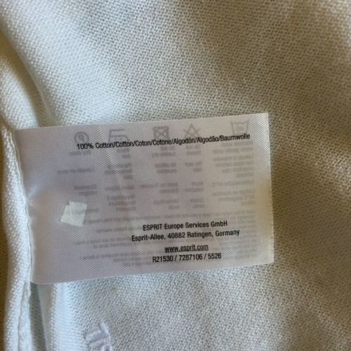 Esprit White True Wrap Cardigan 100% Cotton, perfect condition, XL/XXL