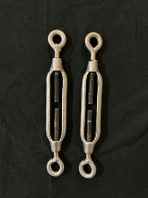 Eye-to-eye turnbuckles used, pack of 2