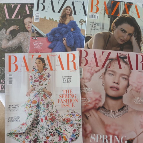 Harper's Bazaar magazine set like new, 5 issues Feb-Jun 2026