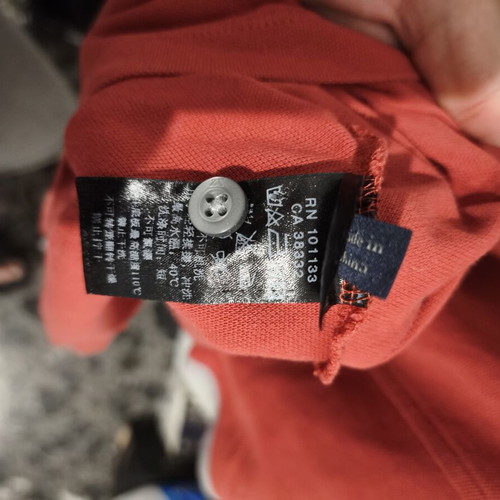 Zegna Sport Polo Shirt 3XL like new, gray and red cotton