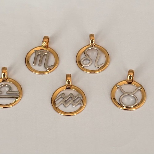 Zodiac gold k14 like new, Made in Italy