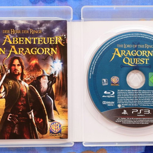 The Lord of the Rings Aragorn's Quest PS3 game like new