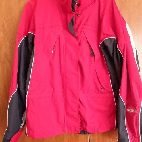Columbia windbreaker jacket used, size Small, red
