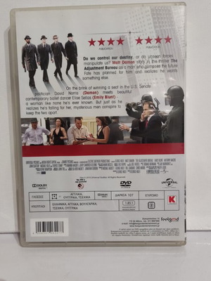 The Adjustment Bureau DVD new, action sci-fi with Matt Damon