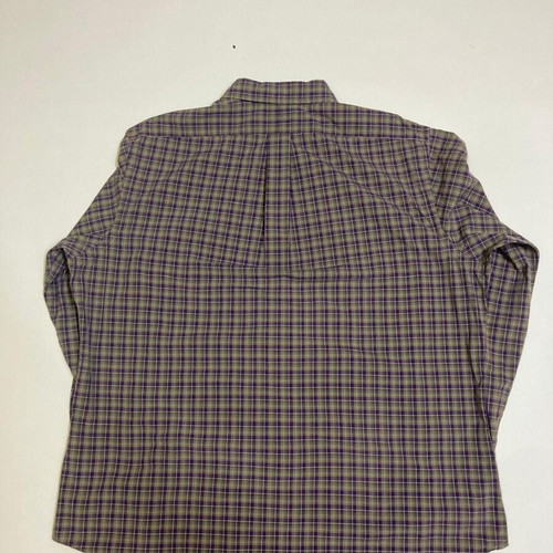 Ralph Lauren 90s Custom Fit Oxford Shirt XXL, green purple blocked