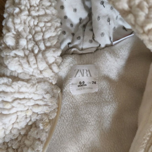 Zara baby jumpsuit like new, white/cream, 6-9 months