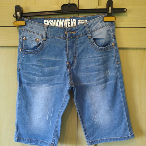 Denim boys' shorts like new, blue, age 10